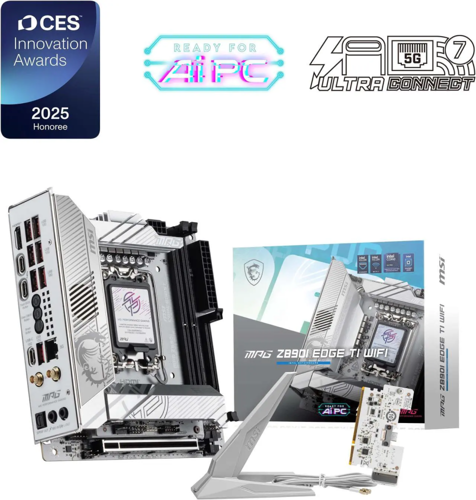 MSI MPG Z890I EDGE TI WIFI LGA 1851 Intel Z890 Mini ITX Motherboard