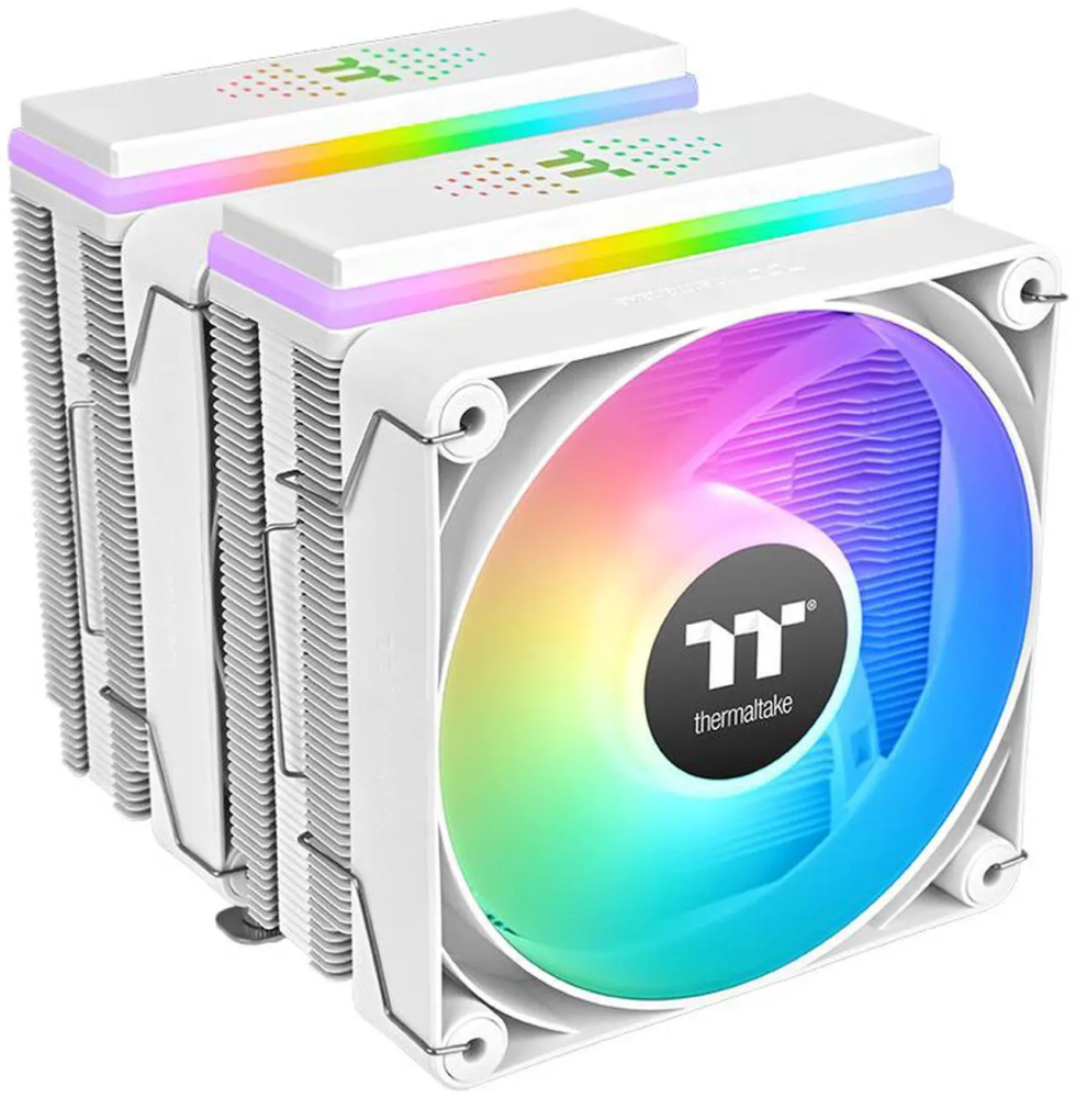 Thermaltake ASTRIA 600 ARGB CPU Cooler; 6 Copper Heat Pipes; 2x120mm PWM Fans; 500~1800RPM; Dual Tower; Intel/AMD; 265W TDP; White; CL-P139-CA12SW-A