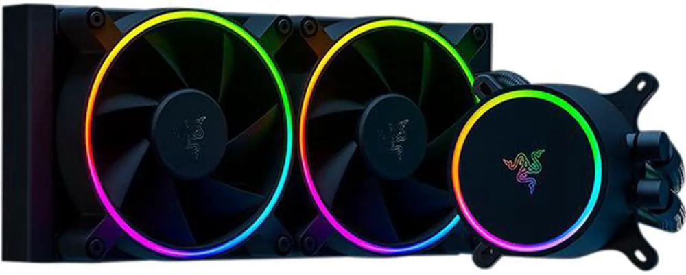 Razer Hanbo Chroma RGB AIO Liquid Cooler 240MM (ARGB Pump Cap), Intel LGA 1851/1700/1200 & AMD AM4 & AM5 Compatible - Featured Image