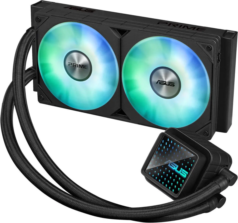 ASUS Prime LC 240 ARGB all-in-one AIO CPU liquid cooler AMD: AM5 & AM4 Intel: LGA 1851, 1700, 1200, 115x
