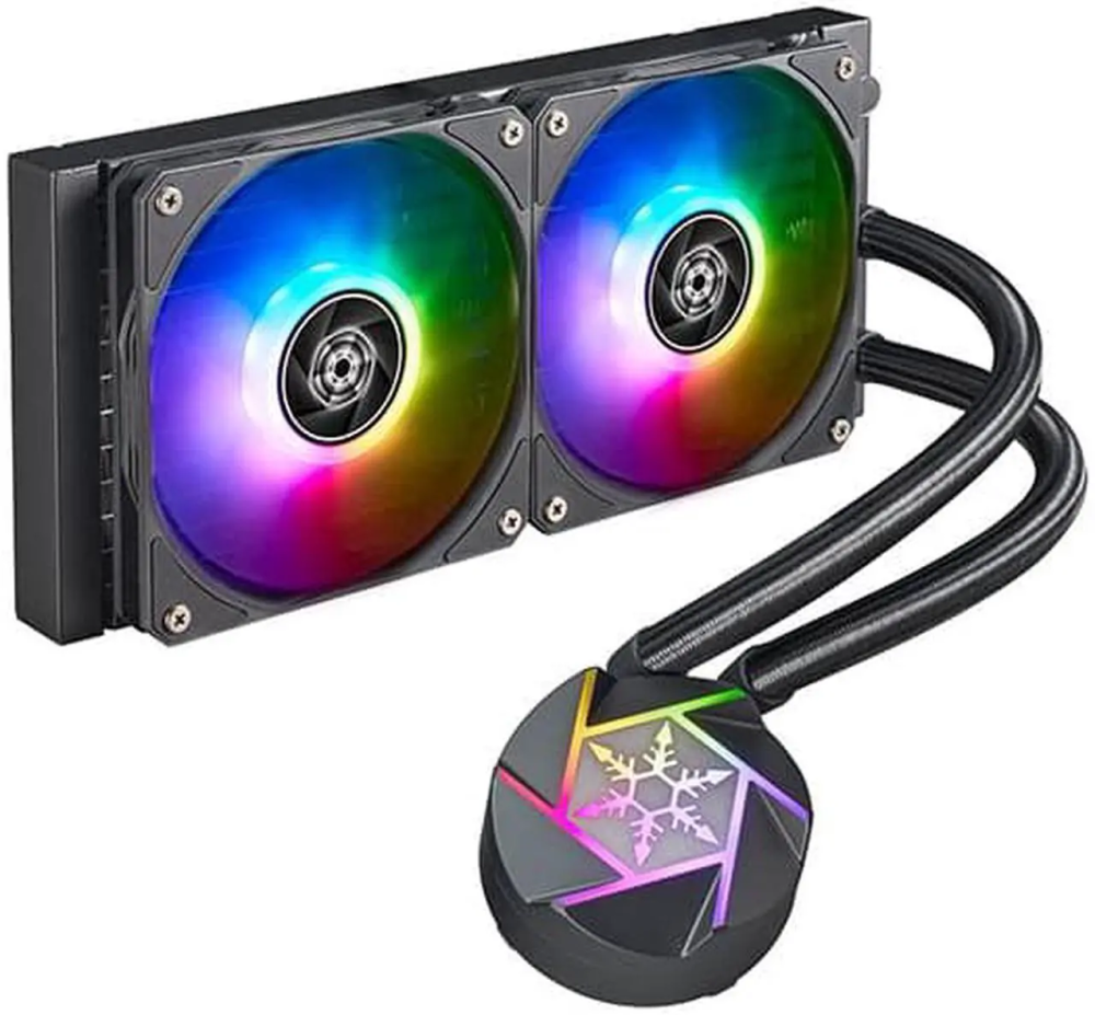 SilverStone VIDA 240 Slim High Performance Slim All-In-One Liquid Cooler - Supports Intel LGA 1851/1700 and AMD AM5/AM4