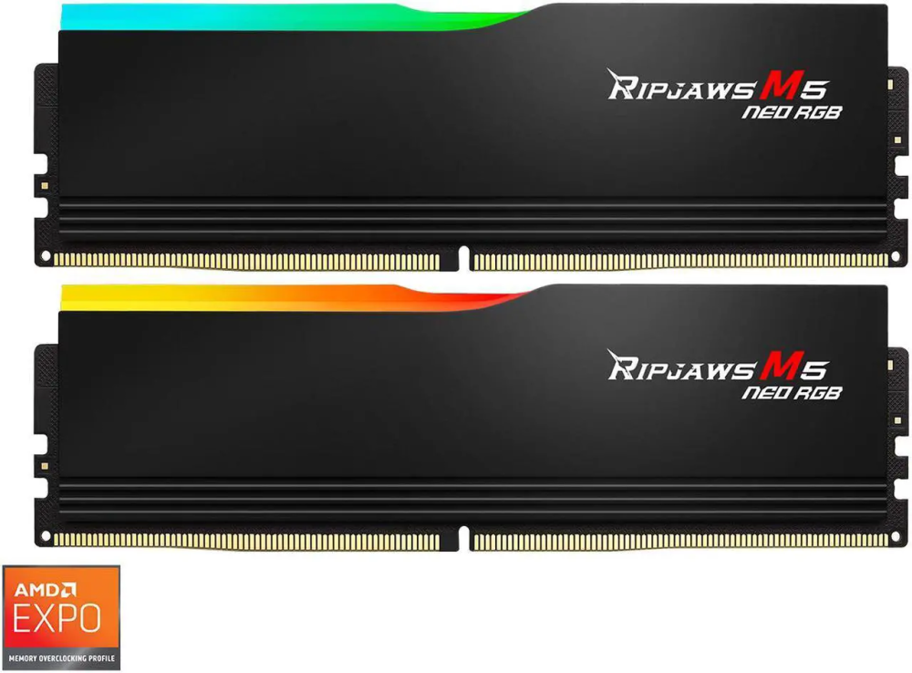 G.SKILL Ripjaws M5 Neo RGB Series 32GB (2 x 16GB) 288-Pin PC RAM DDR5 6000 (PC5 48000) Desktop Memory - Featured Image