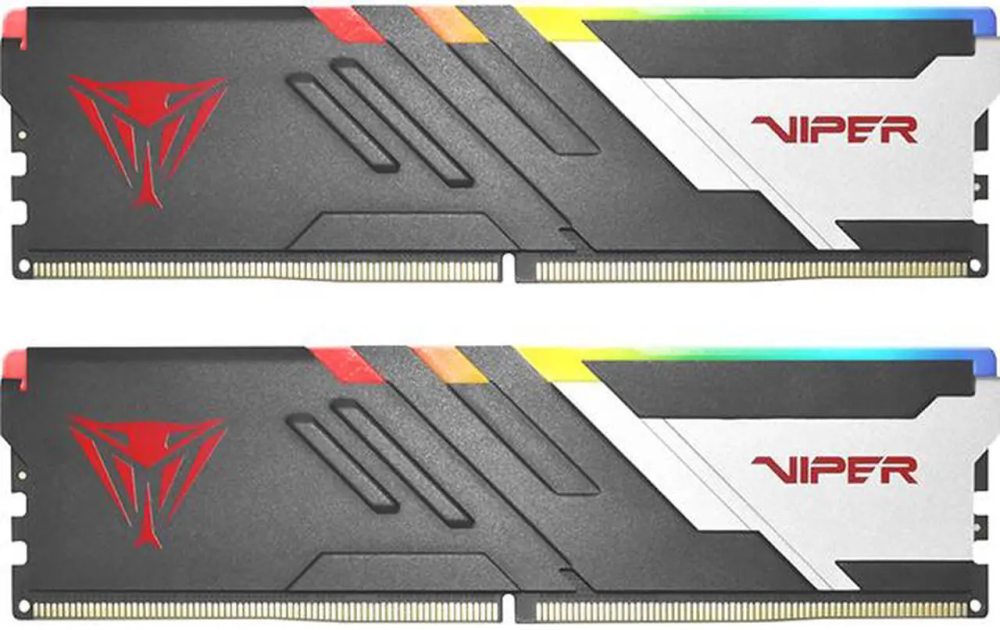Patriot Memory Viper Venom RGB DDR5 RAM 32GB (2X16GB) 6000MT/s CL30 UDIMM Desktop Gaming Memory Kit - PVVR532G600C30K