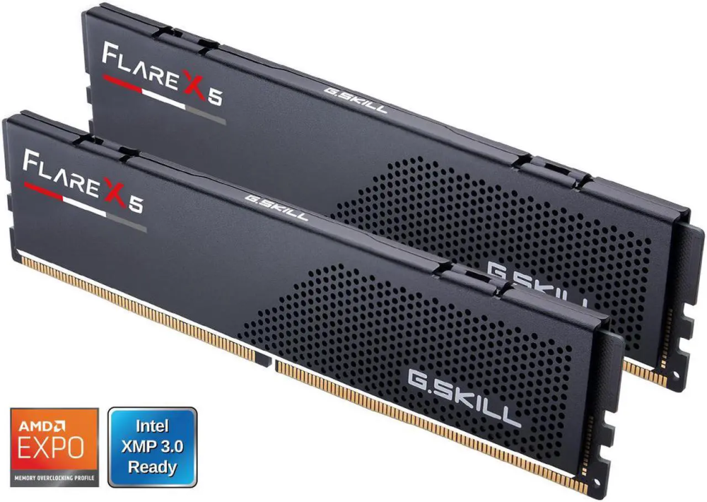G.SKILL Flare X5 64GB (2 x 32GB) 288-Pin PC RAM DDR5 6000 (PC5 48000) Desktop Memory Model F5-6000J3636F32GX2-FX5 - Featured Image