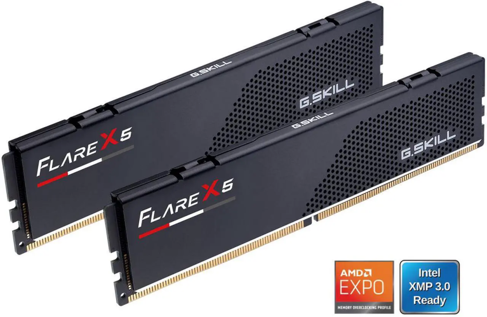 G.SKILL Flare X5 128GB (2 x 64GB) 288-Pin PC RAM DDR5 6000 (PC5 48000) Desktop Memory Model F5-6000J3644D64GX2-FX5