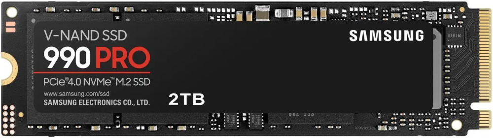 SAMSUNG 990 PRO 2TB SSD, PCIe Gen4 M.2 2280, Seq. Read Speeds Up-to 7,450MB/s for High End Computing, Gaming, and Heavy Duty Workstations (MZ-V9P2T0B/AM) Non-Heatsink - Featured Image