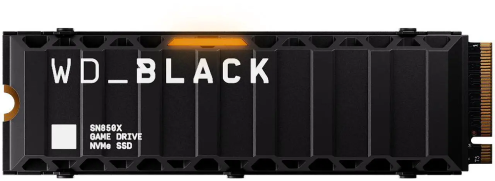 WD_BLACK 4TB SN850X NVMe Internal Gaming SSD Solid State Drive with Heatsink - Works with Playstation 5, Gen4 PCIe, M.2 2280, Up to 7,300 MB/s - WDS400T2XHE