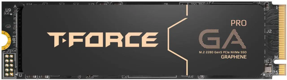 Team Group T-FORCE GA PRO M.2 2280 1TB PCIe Gen5.0x4 with DRAM CACHE with NVMe 3D NAND Internal Solid State Drive (SSD) TM8FFJ001T0C129
