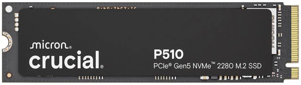 Crucial P510 2TB Gen5 NVMe SSD, Up to 10,000 MB/s, PCIe 5.0 M.2 2280 SSD, Internal Solid State Drive, Compatible with Laptop, CT2000P510SSD8