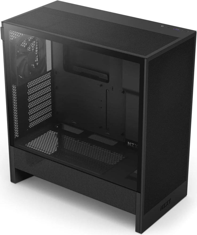 NZXT H Series H5 Flow 2024 Edition ATX Mid Tower Chassis All Black Color - Featured Image