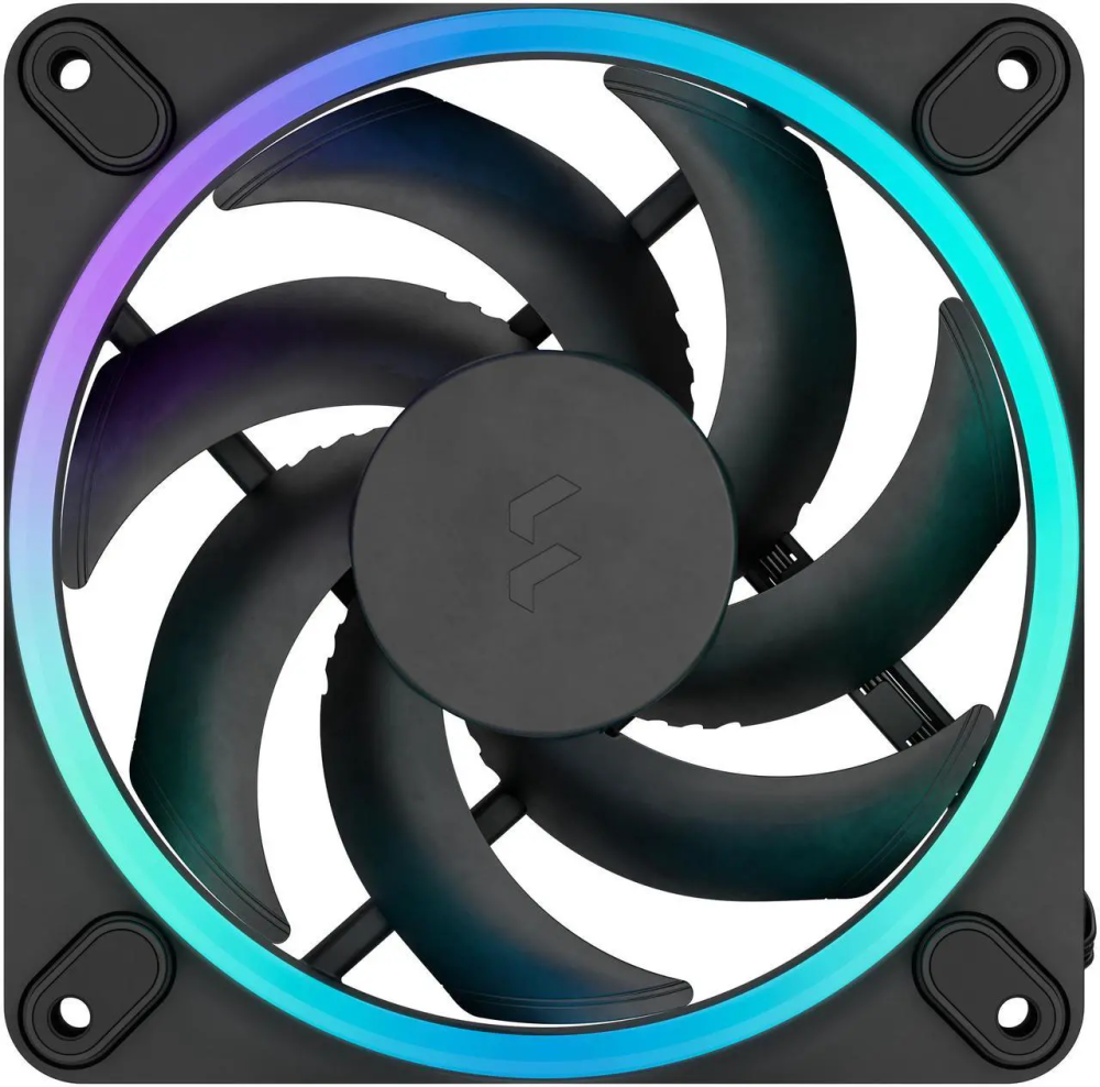 Fractal Design Momentum 12 RGB PWM Black 120 mm ARGB LED FDB (Fluid Dynamic Bearing) PC Case Fan