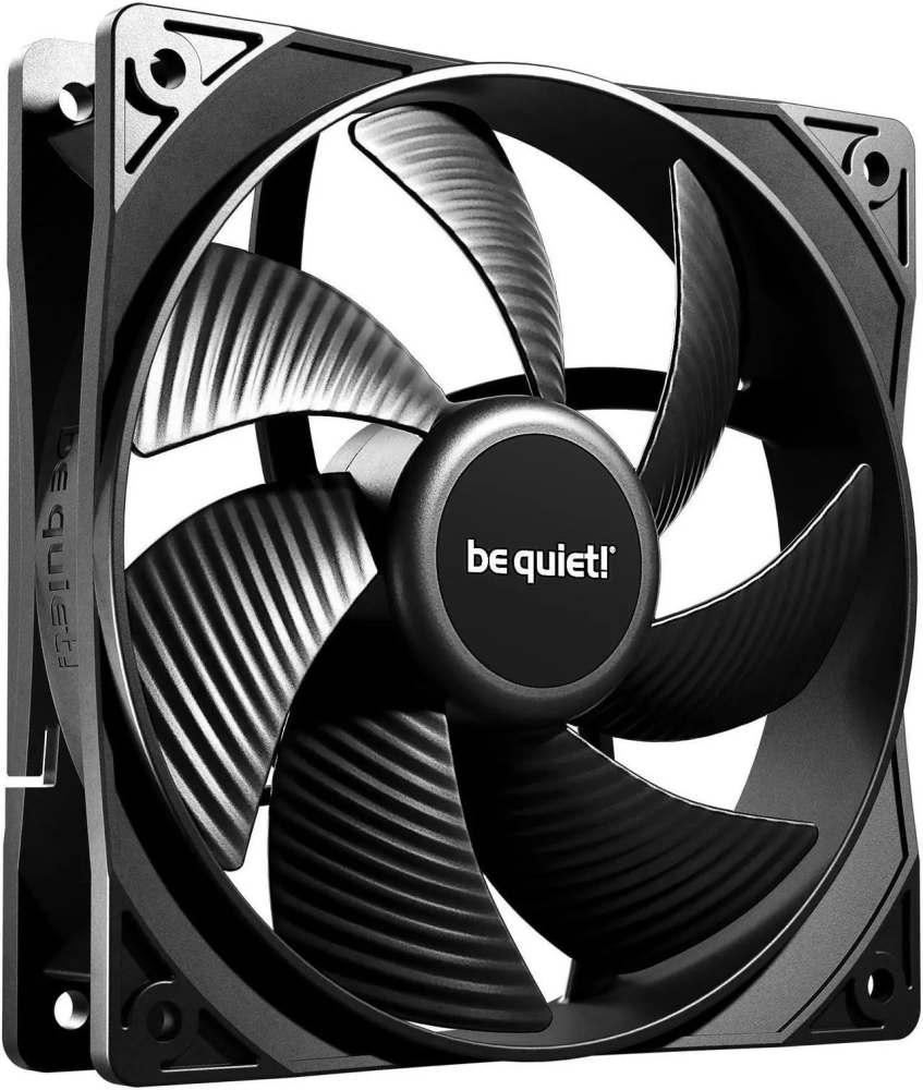 Pure Wings 3 | 120mm PWM Case Fan | High Performance Cooling Fan | Compatible with Desktop | Low minimum rpm | Low Noise | Black | BL105