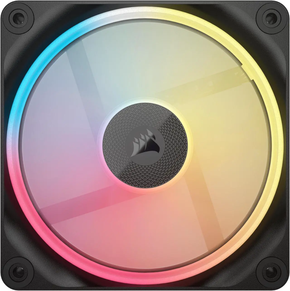 CORSAIR iCUE LINK LX120-R RGB 120mm PWM Reverse Fan Expansion - Reverse Fan Blade -  Dual Light Loops – Requires iCUE LINK System Hub (Sold Separately)
