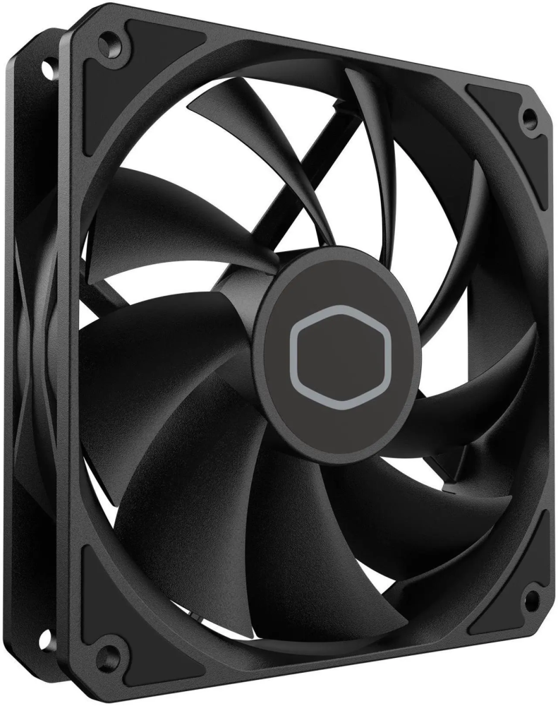 Cooler Master MF120 Lite Black Case|Liquid Cooler|Air Cooler Fan, 120mm Fan, Dynamic PWM 1,750 RPM, Air Balance Blades, Hybrid | PBT Frame