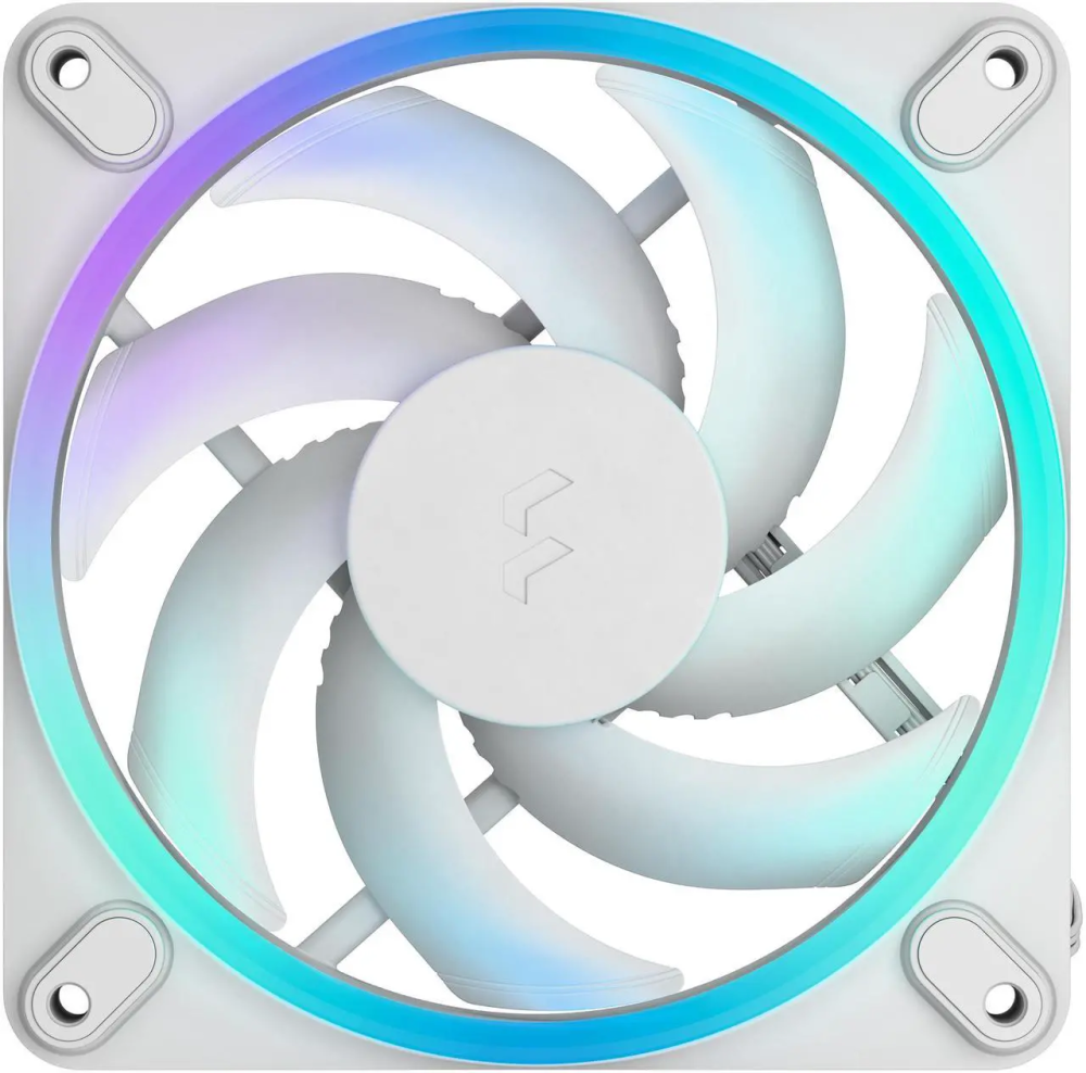 Fractal Design Momentum 12 RGB PWM White 120 mm ARGB LED FDB (Fluid Dynamic Bearing) PC Case Fan