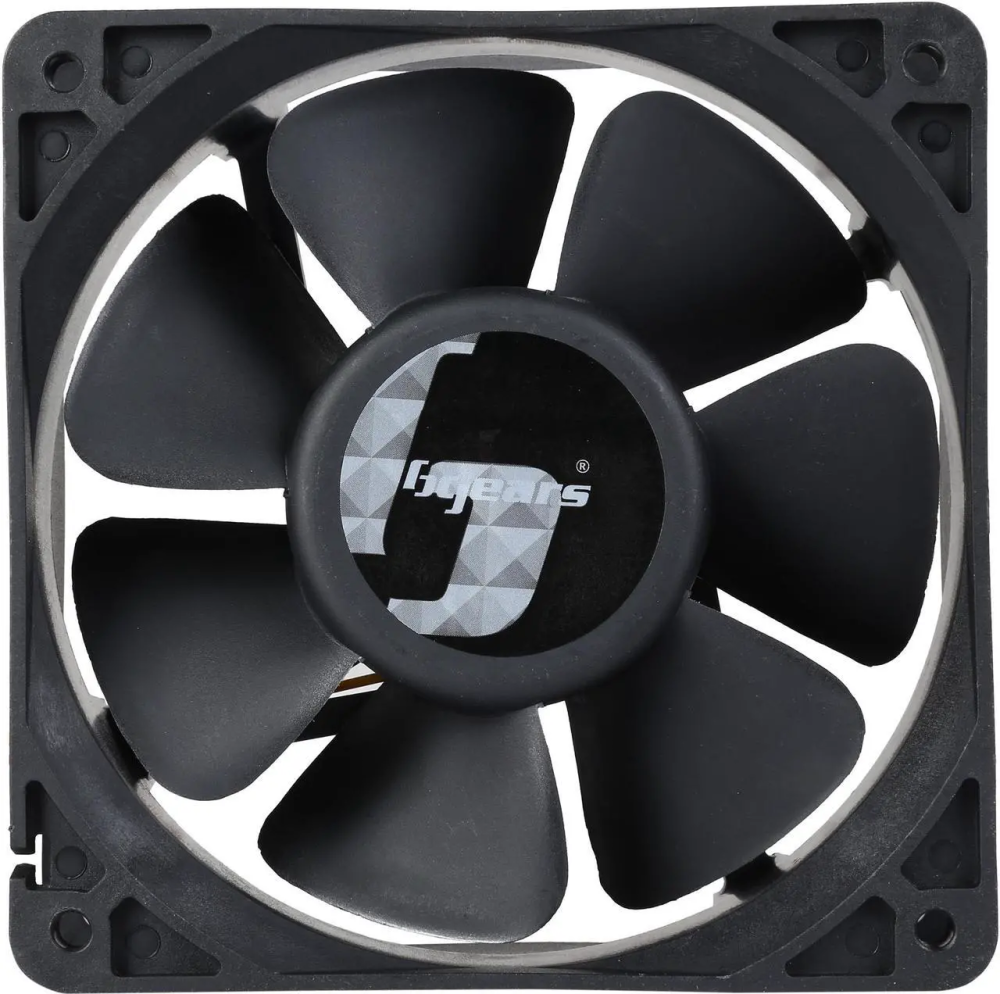 Bgears b-Blaster 120x38mm 2 ball bearing High Speed 4500 RPM High Airflow 218 CFM 3pin 3wire 12VDC fan.