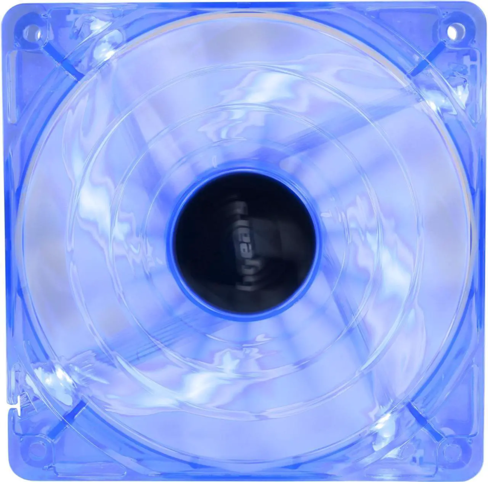 Bgears b-PWM 120 Translucent Blue with Blue LEDs, 15 Blades 2 Ball Bearing PWM fan with 500 to 2000 RPM, 110 CFM, 37.3dBA