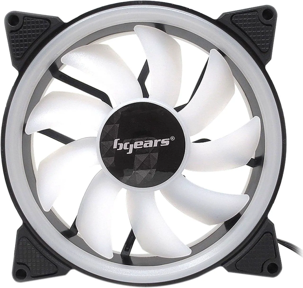 BGears b-DualRing 120mm 30 White LEDs fan with 101 CFM at 2000 RPM