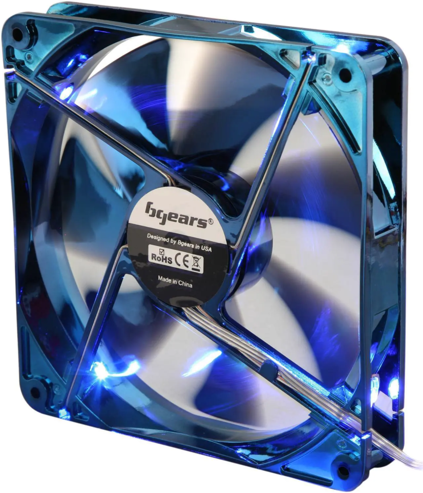 Bgears b-ice 140mm 140mm Blue LED Case Fan