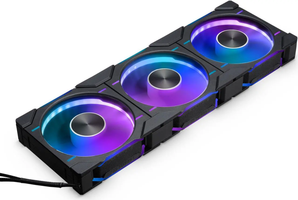 Phanteks D30-120 DRGB PWM FAN 3Pack, Reverse Airflow Model, Premium D-RGB Performance Fans, Halos lighting Effect, ARGB/DRGB lighting, Daisy-chain Fan Linking system, Black, 3Pack - Featured Image