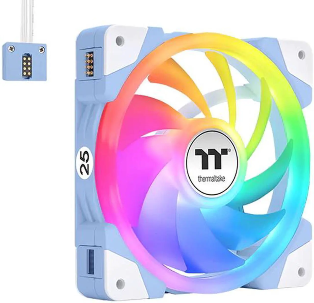 SWAFAN EX14 ARGB Sync PC Cooling Fan Hydrangea Blue TT Premium Edition (3-Fan Pack)