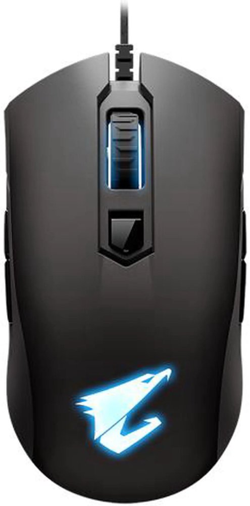 AORUS M4 Real 6400 DPI optical engine, Ambidextrous design, RGB Fusion 2.0 Wired Gaming Mouse, Matte Black (GM-AORUS M4)