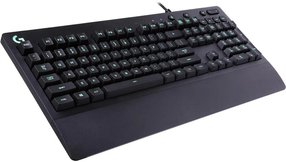 Logitech G213 Prodigy Gaming Keyboard, LIGHTSYNC RGB Backlit Keys, Spill-Resistant, Customizable Keys, Dedicated Multi-Media Keys – Black - Featured Image