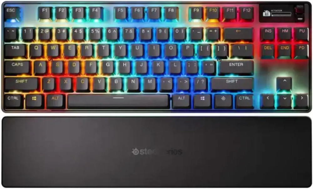 SteelSeries Apex Pro TKL Wireless Gen 3 OmniPoint 3.0 HyperMagnetic Switches, Adjustable Actuation, Rapid Trigger, Game-Ready Presets, Protection Mode, Rapid Tap/SOCD, Dual Wireless, OLED - Featured Image