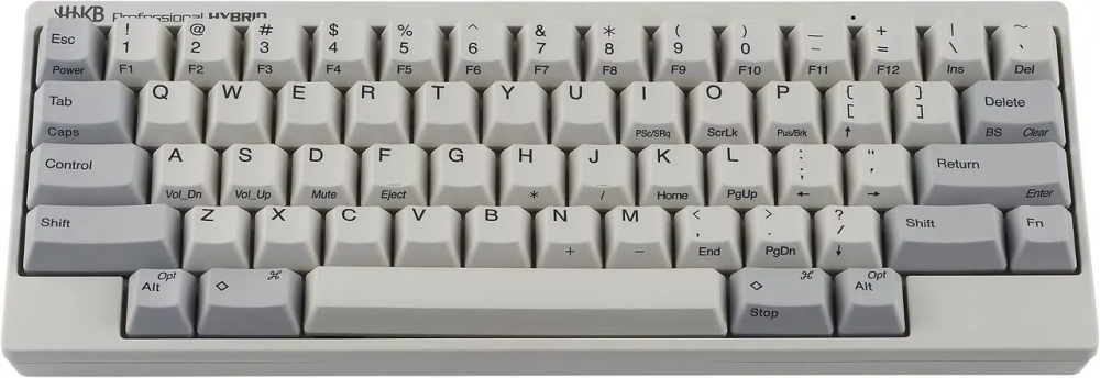 Happy Hacking Keyboard Professional Classic (Wired, USB-C, Mac, Windows, White, Printed) with 2 Year Advance Exchange Warranty CG01000-296801 - Featured Image