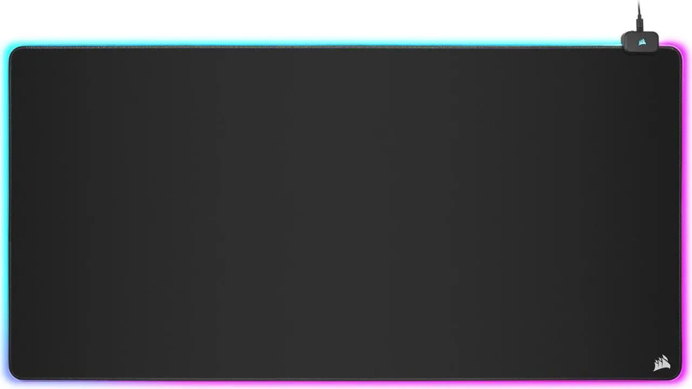 CORSAIR MM700 RGB Extended 3XL Cloth Gaming Mouse Pad / Desk Mat - Massive 1,220mm x 610mm (48” x 24”)  Cloth Surface - 360° Three-Zone RGB Lighting - Two USB Ports, CH-9417080-WW