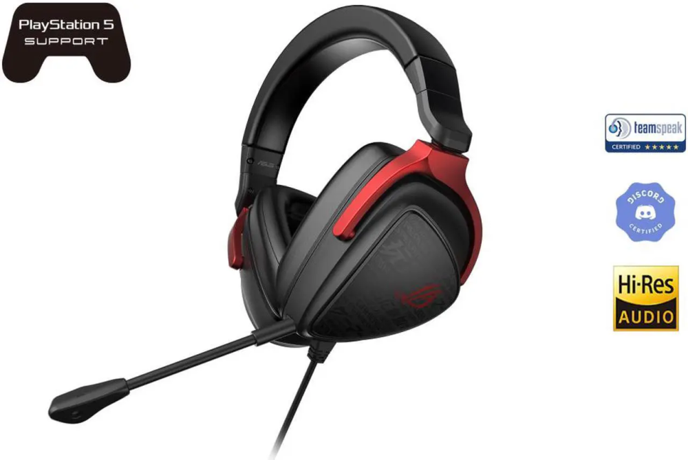 ASUS ROG Delta S Core Wired Gaming Headset (Lightweight 270g, 7.1 Surround Sound, 50mm Drivers, Discord Certified Mic, 3.5mm,For PC, Switch, PS4, PS5, XBOX, and Mobile Devices)- Black - Featured Image