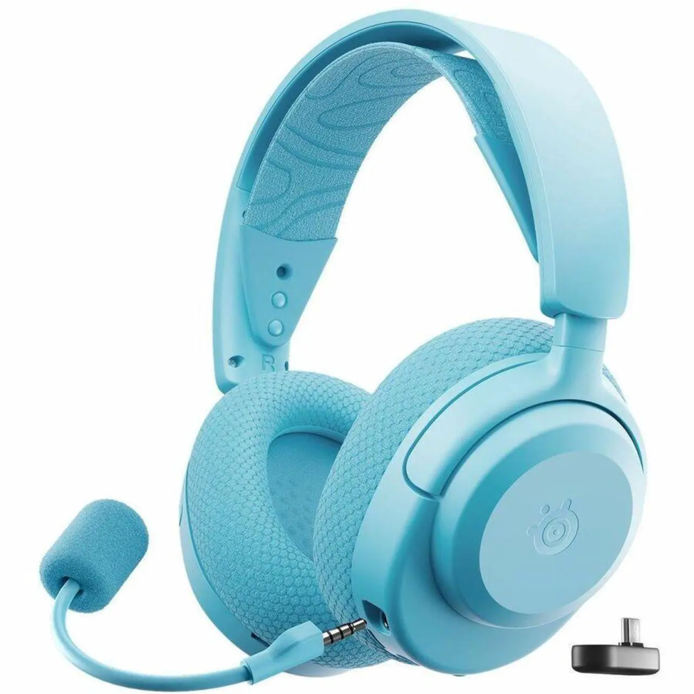 SteelSeries Arctis Nova 3X Wireless Multi-Platform Gaming Headset - Mobile App Control, 40 HR Battery, Neodymium Magnetic Drivers, 2.4GHz/Bluetooth, Xbox, PS5, PC, Switch, Mobile - Aqua