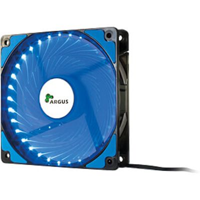 Inter-Tech Argus housing fan, 120 mm, LED blue