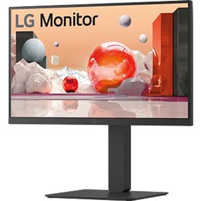 LG 24" monitor, 1080p, USB-C, LAN, speakers, pivot