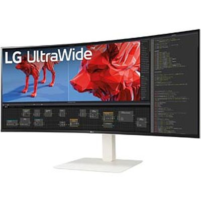 LG 37" curved monitor, 1600p, USB-C, LAN, speakers