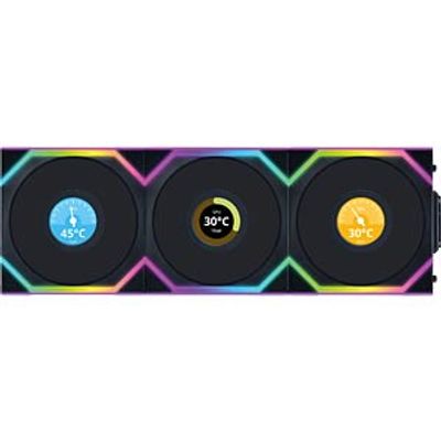 Lian Li Wireless LCD fan, ARGB, Reverse, 120 mm, black
