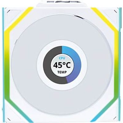 Lian Li Wireless LCD fan, ARGB, PWM, 120 mm, white
