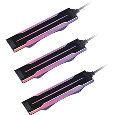 Lian Li UNI FAN P28 side ARGB strip, 3 pack, black