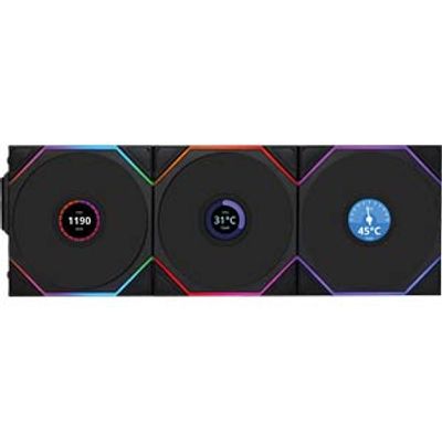 Lian Li Wireless Reverse Fan, 3 Pack, 120 mm, black