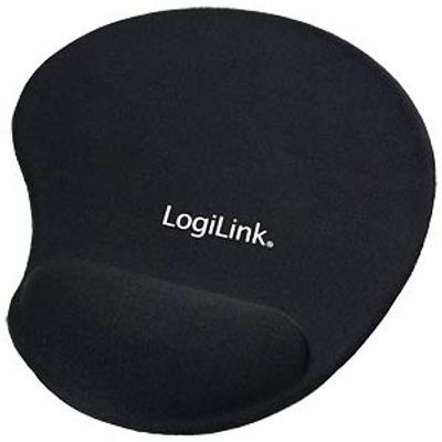 LogiLink ID0027 - Mousepad with GEL Wrist Rest Support, black