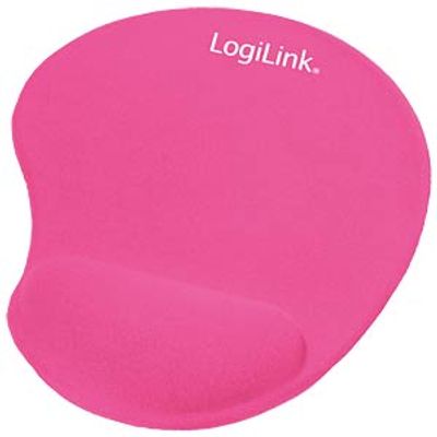 LogiLink ID0027P - Mousepad with GEL Wrist Rest Support, pink
