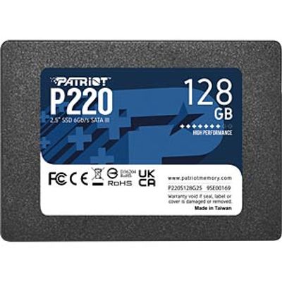 Patriot P220 2.5" SSD, 128 GB