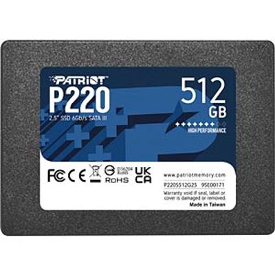Patriot P220 2.5" SSD, 512 GB