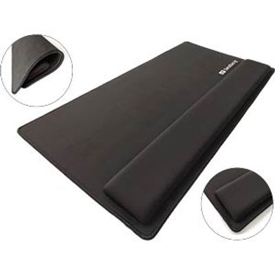SANDBERG 520-35 - Mouse mat, with wrist rest, black