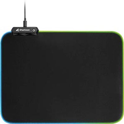 SHARK 1337V2RGB3 - Mouse mat, gaming, 360 x 270 mm, RGB, black