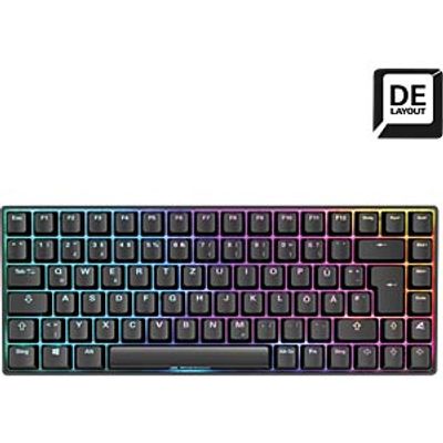 SHARKOON Gaming keyboard, USB, RGB, Gateron yellow, hot swap