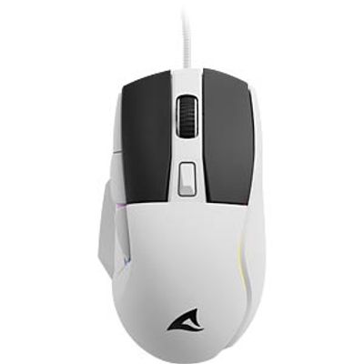 SHARKOON Gaming mouse, USB, RGB, white