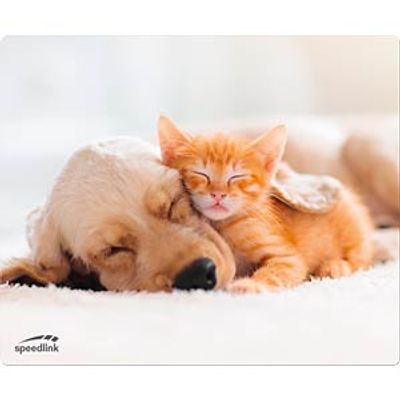 SPEEDLINK - Mouse pad, 230 x 190 mm, cat and dog motif