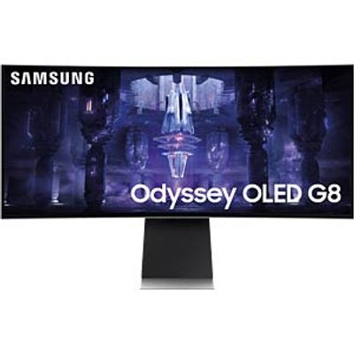 Samsung 34" Curved Monitor, USB-C, WLAN/BT, silver