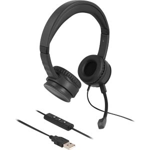 DELOCK USB Stereo Headset with Cable Remote Control